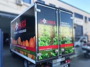 Rotulación integral camión Flor de Murcia