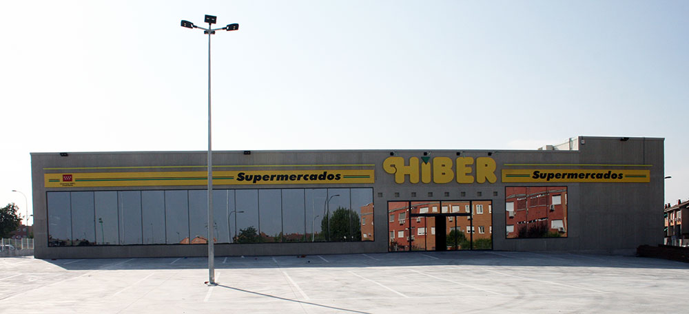Rótulo luminoso supermercado HIBER