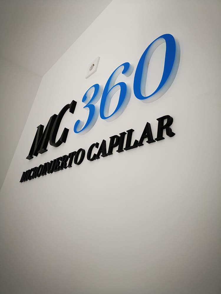 Letras Corpóreas MC 360 Microinjerto Capilar