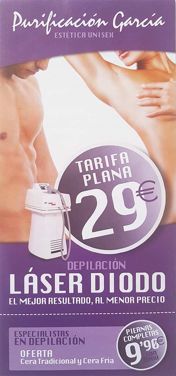 Flyer Purificación García Laser Diodo portada