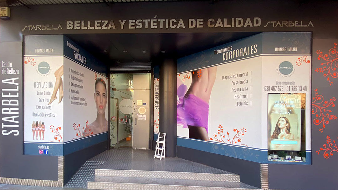 Renovación de fachada en Centro de Estética de Madrid