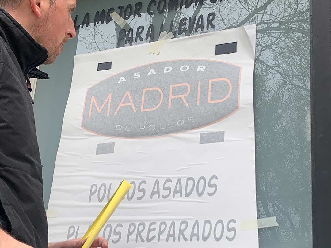 Instalación vinilos cristal Madrid