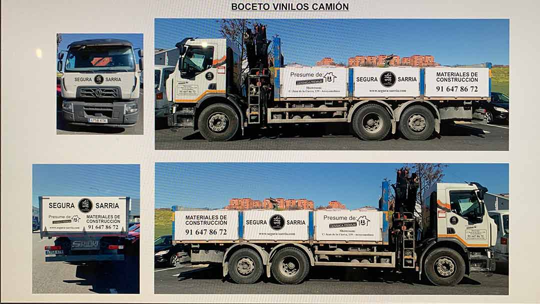 Diseño rotulación camión